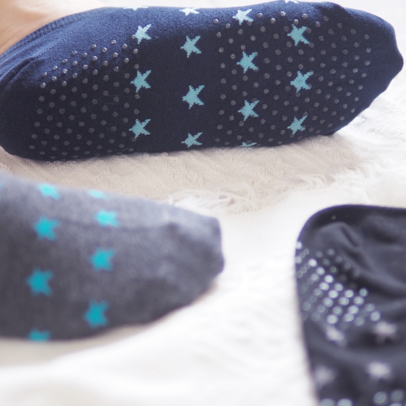 [Kaimei Cotton Industry] 8 pairs set, random and excellent, MIT made in Taiwan, pure cotton non-slip right-angle socks, star style, , large