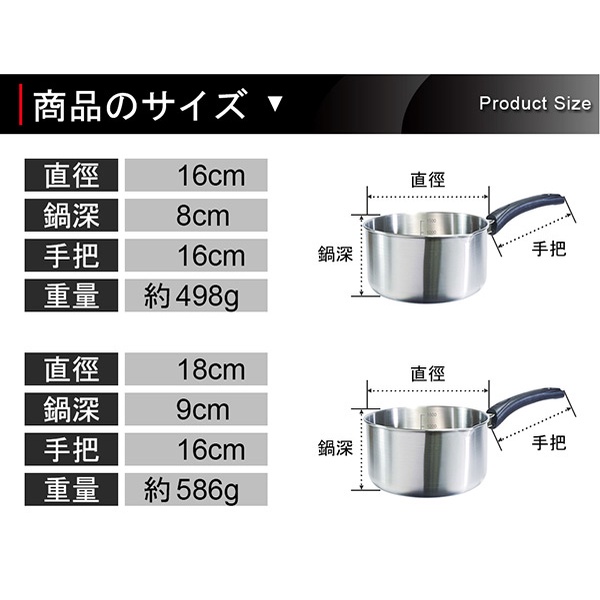 PERFECT 理想牌 極緻316不鏽鋼雪平鍋湯鍋可當刻度量杯 無蓋16cm-Leidea樂德兒, , large