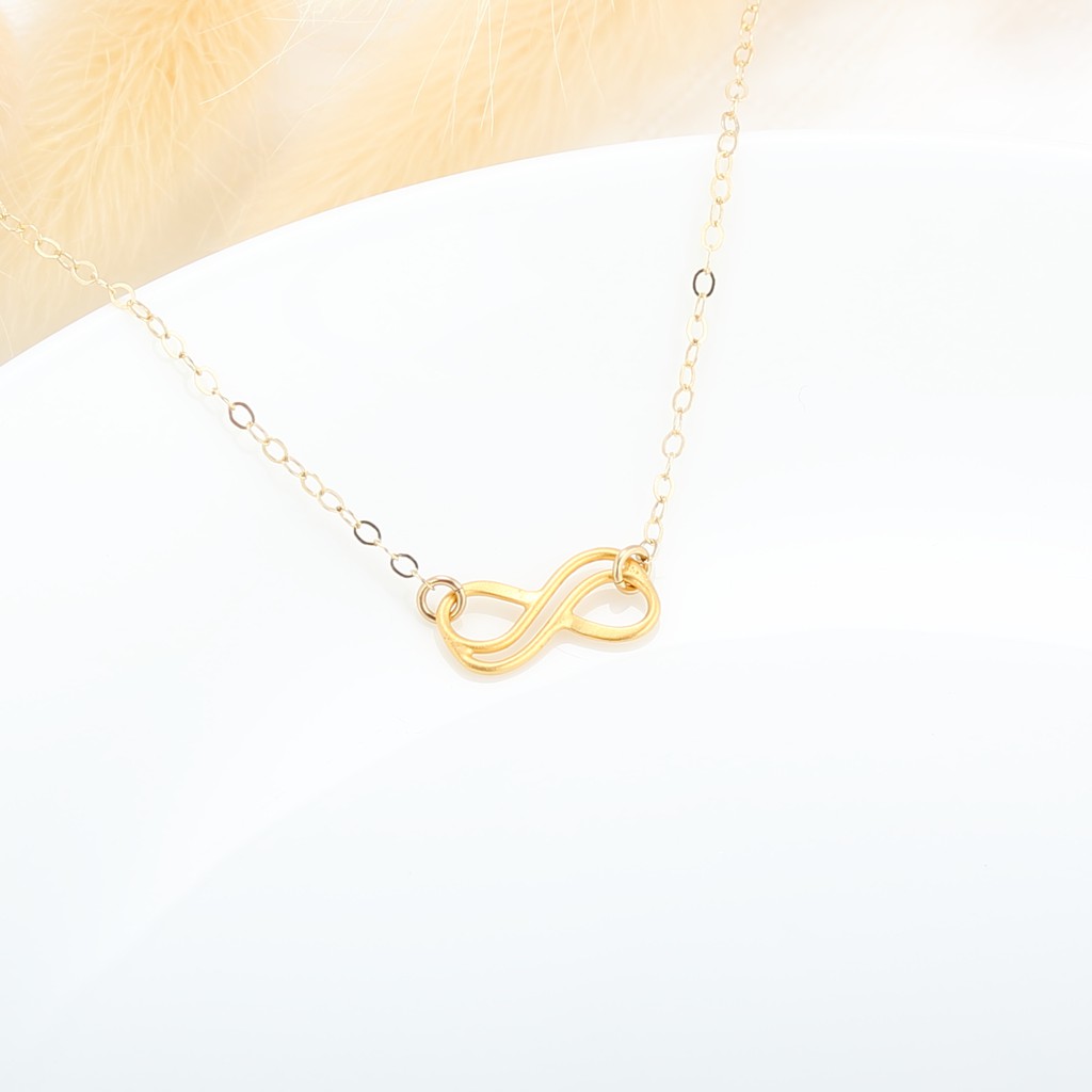 【Angel & Me】相愛 無限 Love Infinity s925 純銀厚鍍 24k 純金 項鍊 禮物, , large
