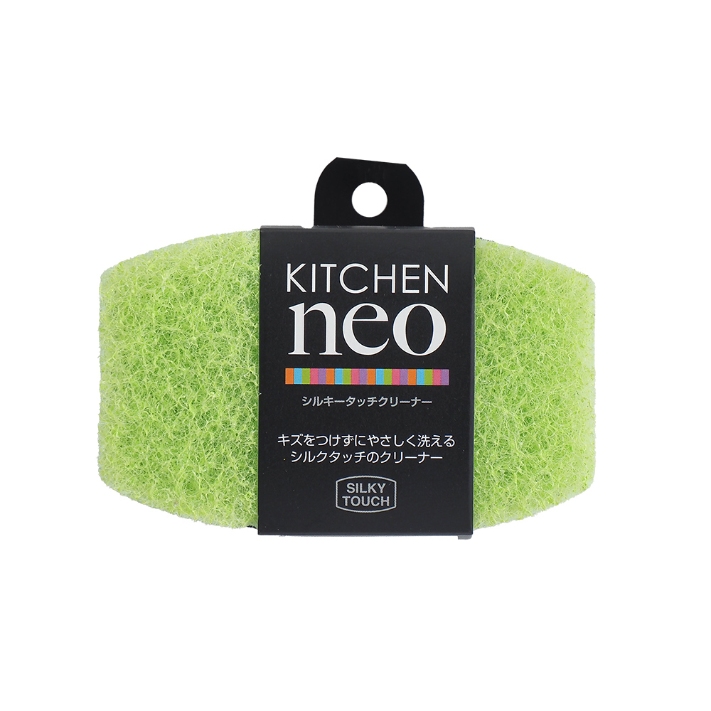 日本製NEO超細纖維雙色海綿-綠色-4入, , large