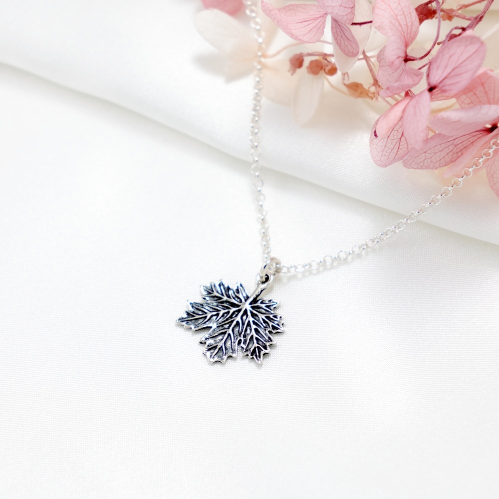 【Angel & Me】楓葉 一葉一生 s925 純銀 項鍊 生日 情人節 禮物, , large