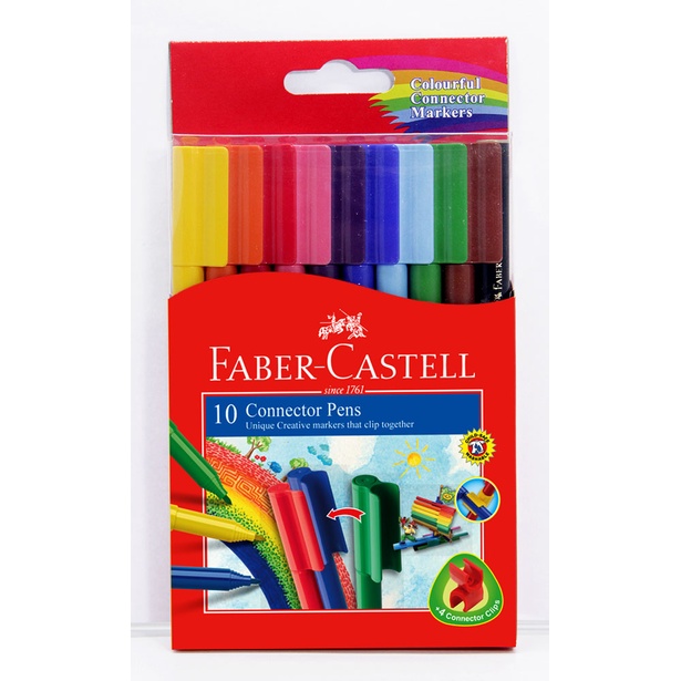 德國Faber-Castell 輝柏 彩色連接筆(10色)11-150-A