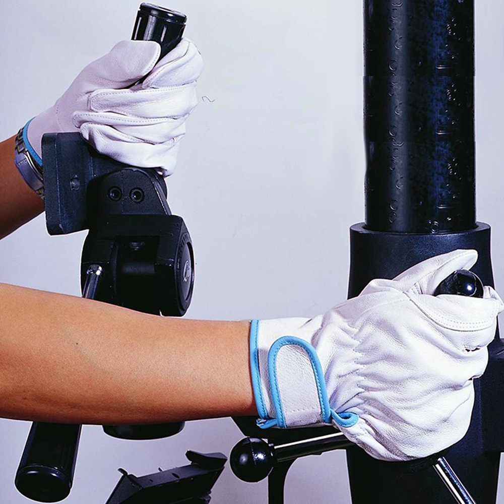 氬焊小羊皮手套 白灰色(長20cm), , large