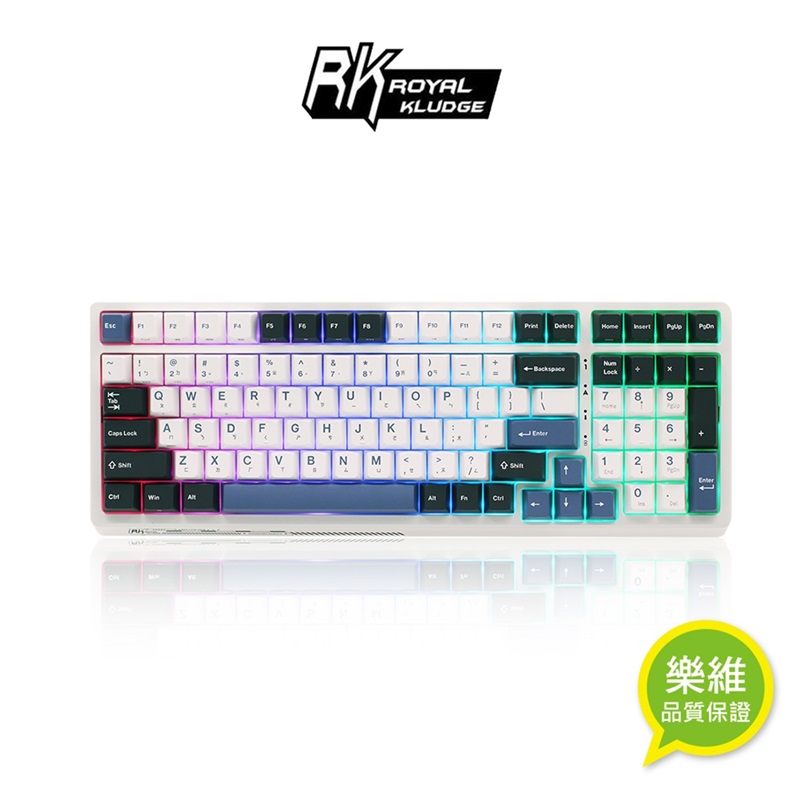 RK 100 key RGB Mechanical Keyboard ( Yellow switches ), , large