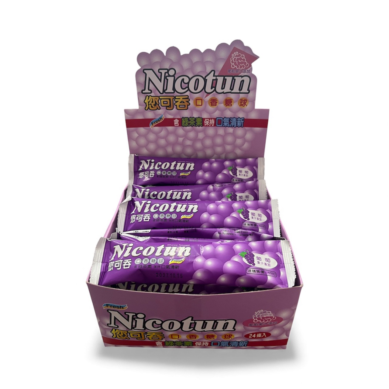 葡萄軟Q糖15公克, , large