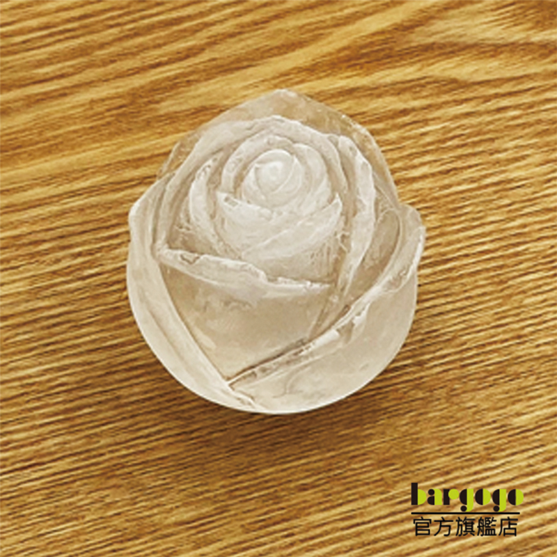 [巴果果]玫瑰冰模 造型冰模 矽膠材質 玫瑰造型 冰模 模具 創意冰塊 酒 飲料 茶 調酒 威士忌SIC-ROSE-W, , large