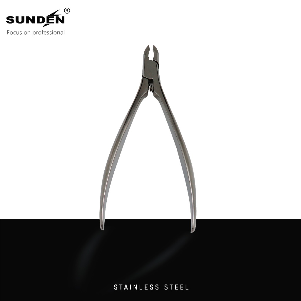 Professional Cuticle Nippers, Built-in Spring Scissors, Dead Skin Trimmer, Manicure Tool, SUNDEN SD1818, , large