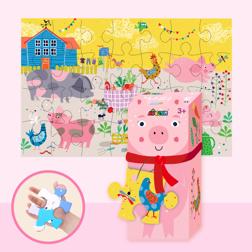 Junior Puzzle Box - Farm, , large