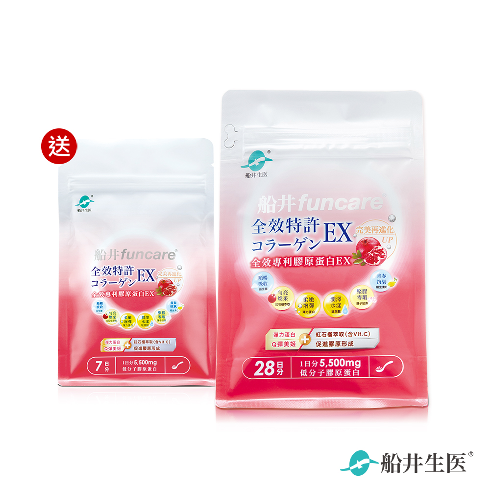 【船井】全效專利膠原蛋白EX(196g/包), , large