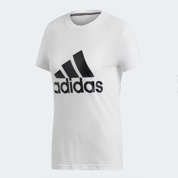 Adidas W MH BOS TEE 女 運動 休閒 圓領 短袖 上衣 舒適 棉T 愛迪達 白 [DZ0013], , large