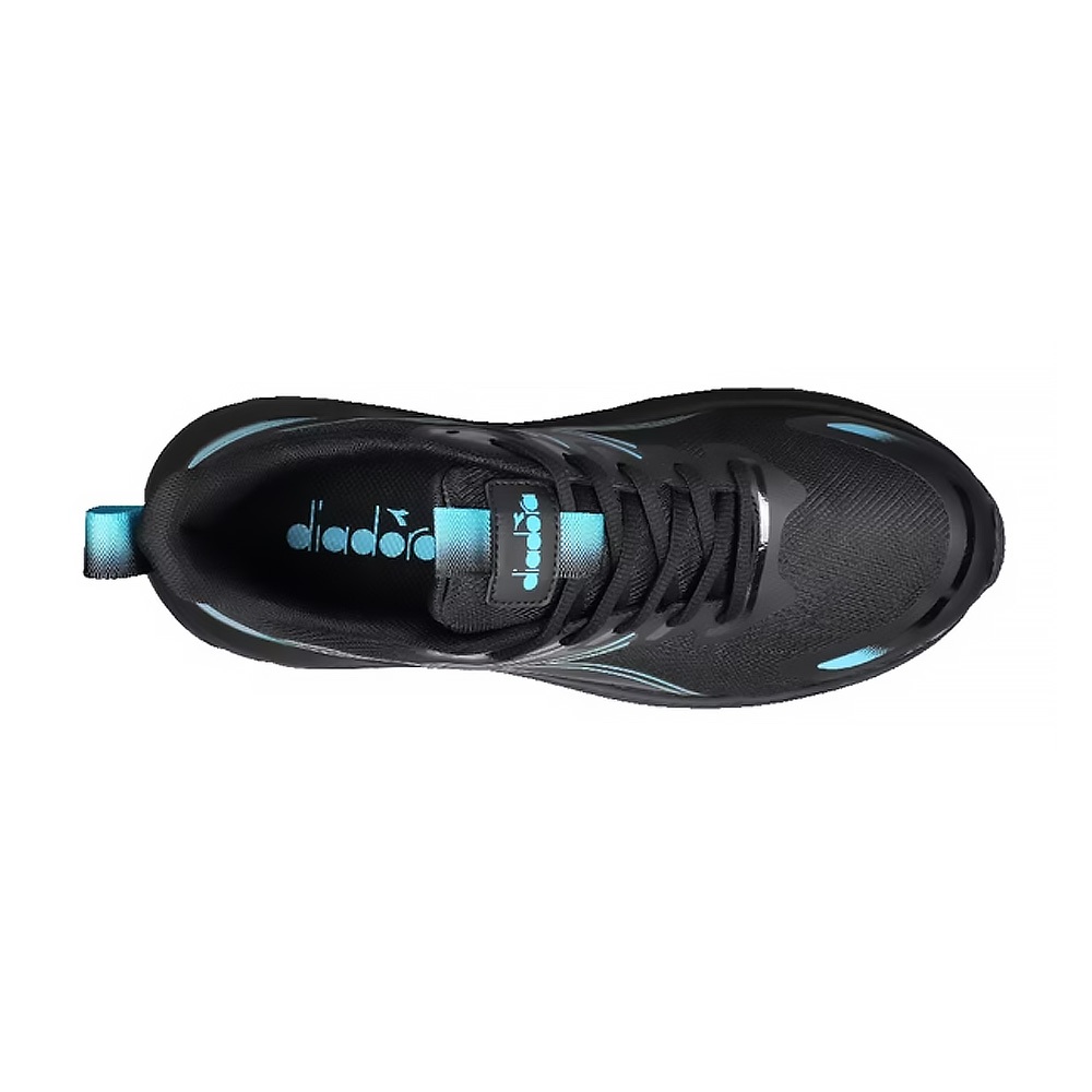 DIADORA迪亞多那 專業避震慢跑鞋 男運動鞋 男鞋 寬楦 透氣 散熱 厚底 吸震 回彈 足弓支撐 止滑 黑藍 綠, , large