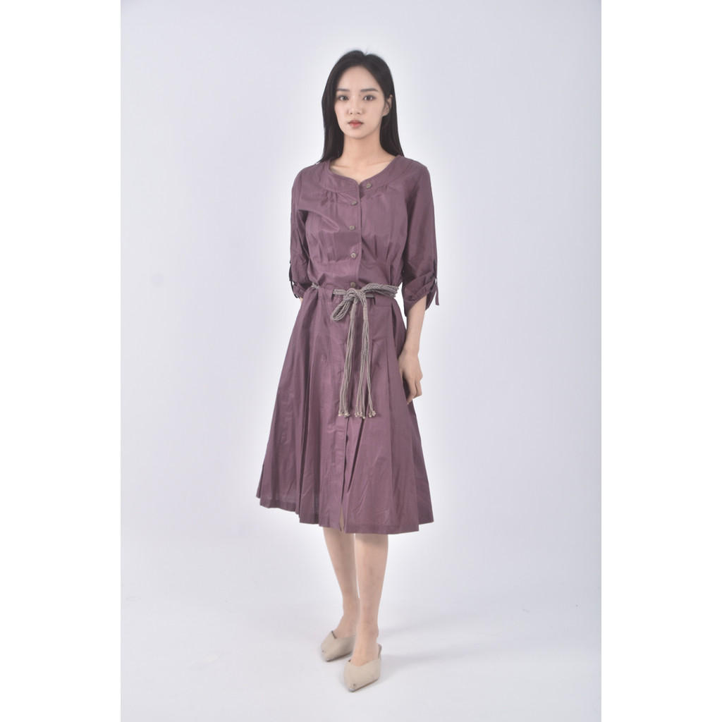 (S) liville棉質紫色洋裝二手衣, , large