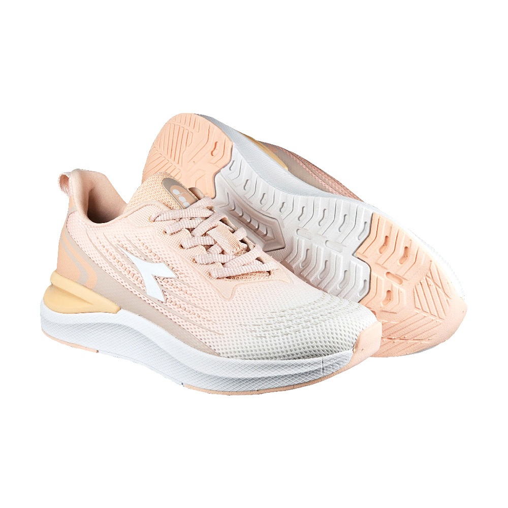 DIADORA迪亞多那 極光輕量慢跑鞋 女運動鞋 女鞋 時尚 漸層 透氣 吸震 減壓 Q彈 氣墊乳膠鞋墊 止滑 粉 紫, 紫綠,25, large