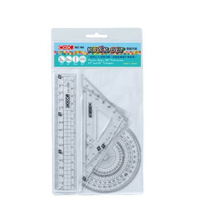COX三燕  三角板尺(組) 15CM/20CMNO.260(20CM)