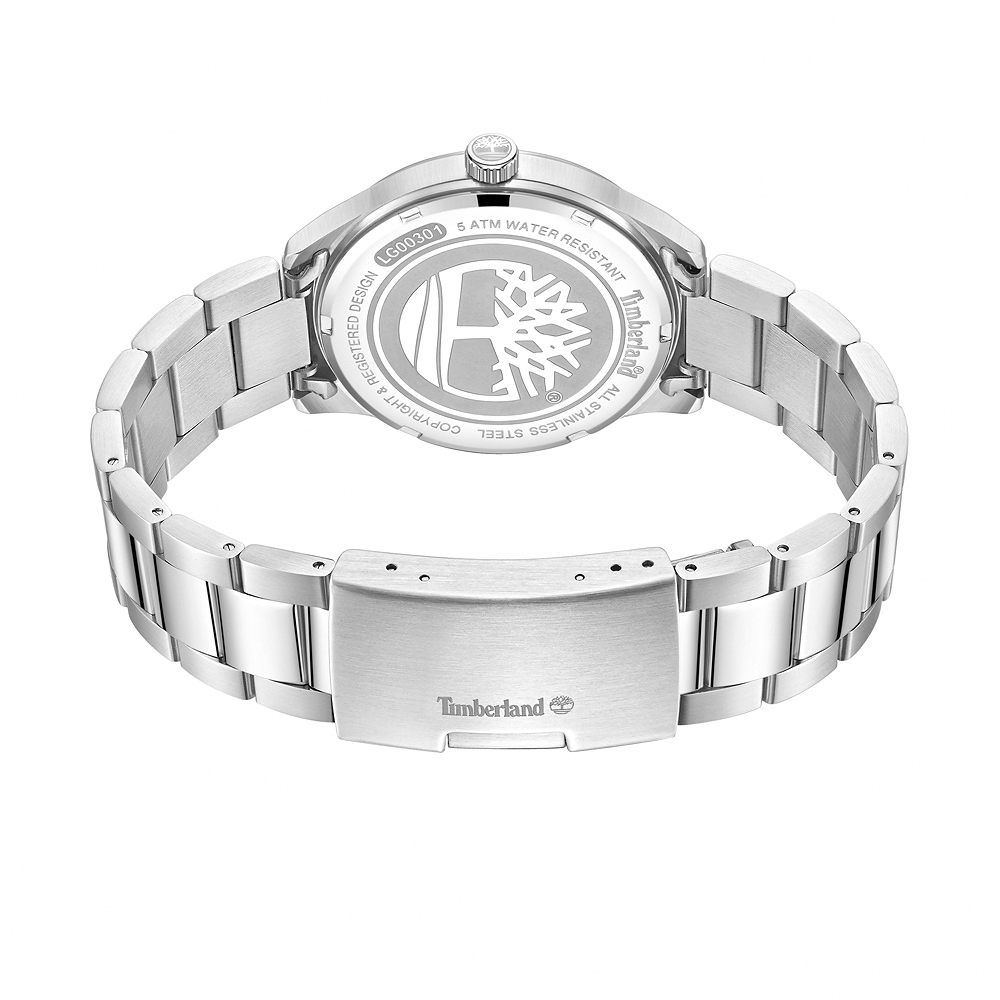 Timberland 天柏嵐 休閒時尚大三針鋼帶女錶-38mm/銀 TDWLG0030101, , large