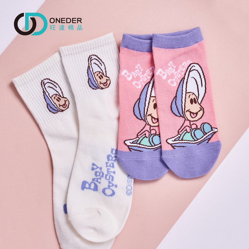 (多款)Disney 迪士尼 牡蠣寶寶短襪 中筒襪【ONEDER 旺達棉品】AC-A502, , large