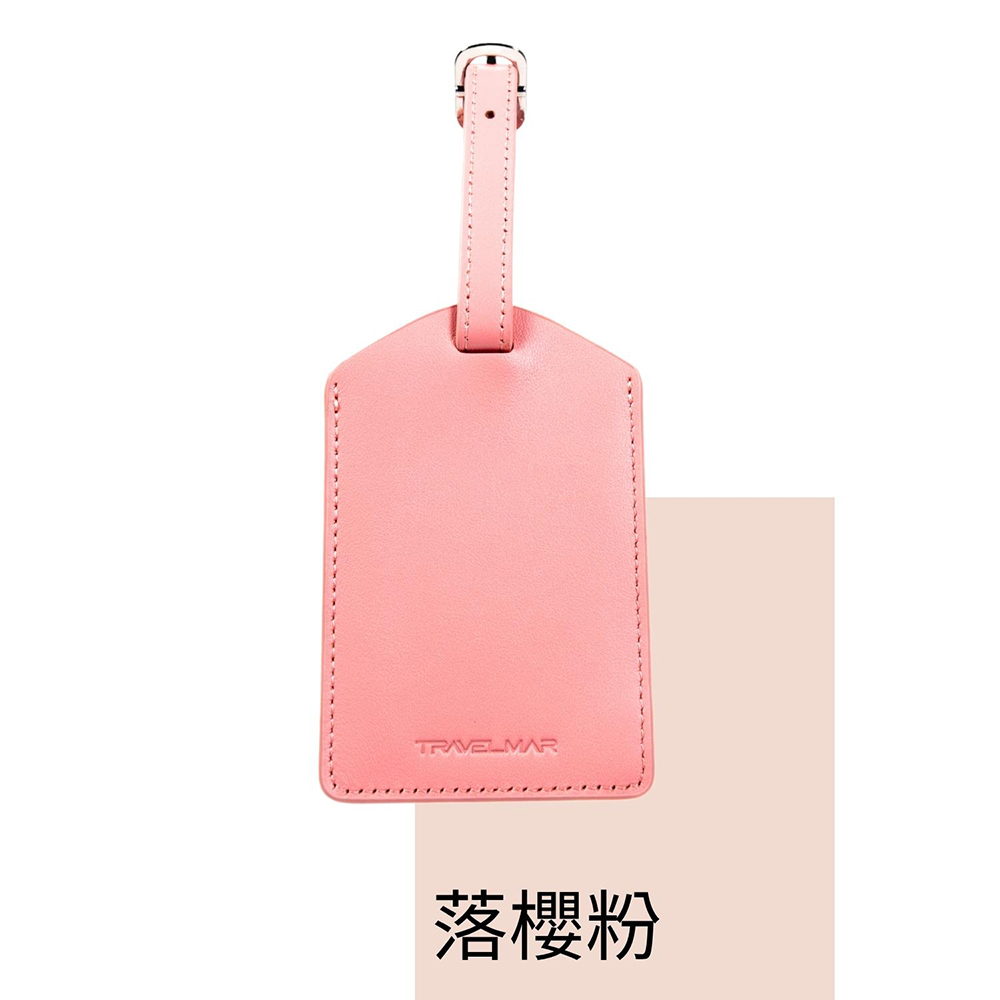 TRAVELMAR Travel Leather Luggage Tag-Pink