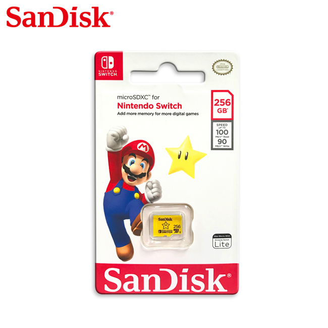 【SanDisk】Nintendo Switch 256G UHS-I A1 microSDXC 記憶卡, , large