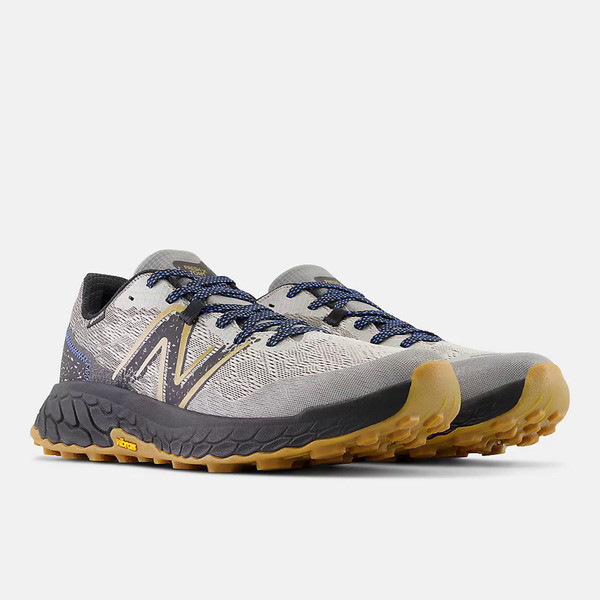 New Balance Fresh Foam X Hierro V7 男 慢跑鞋 越野 2E楦 灰黃 [MTHIGQ7], , large