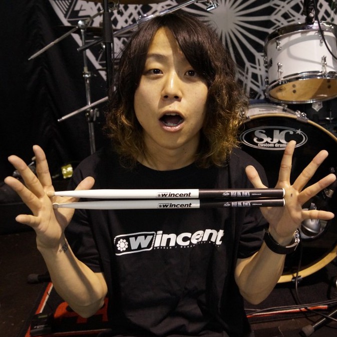 Wincent TYSCWII ONE OK ROCK 鼓手Tomoya 簽名款 胡桃木鼓棒【敦煌樂器】, , large