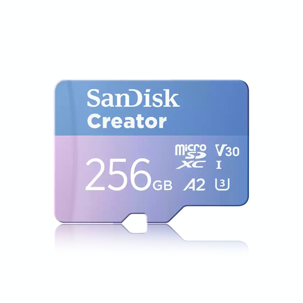 【SanDisk】 Creator 256G UHS-I U3 A2 V30 microSDXC 記憶卡