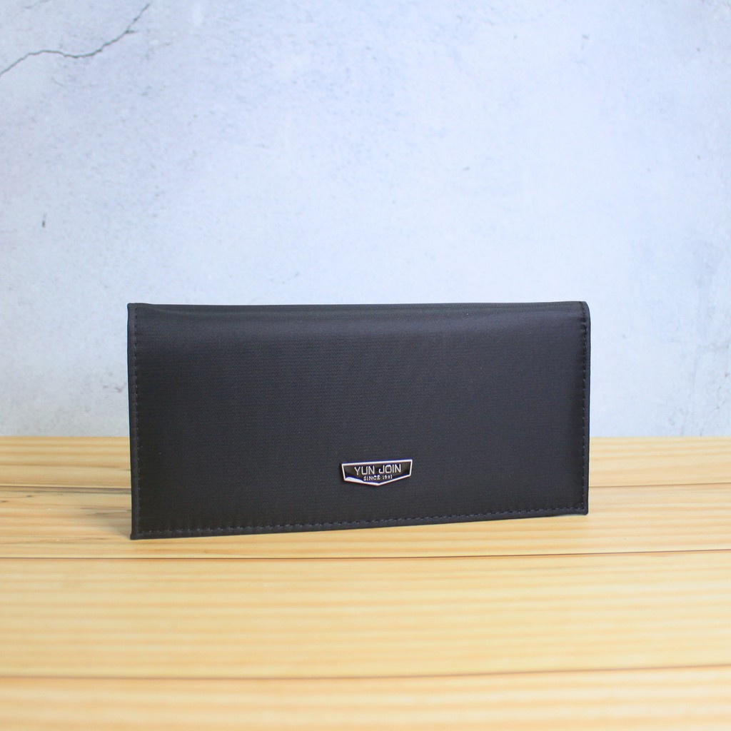 【YUNJOIN】飛行版長夾 皮夾 尼龍夾 系紋尼龍 絲滑手感, , large