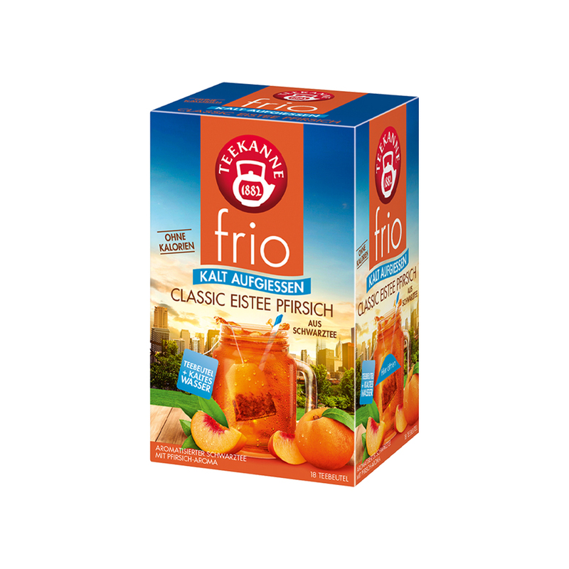 【TEEKANNE】Frio Flavored Black Tea-Peach  (2.5g x 18bags/box) , , large