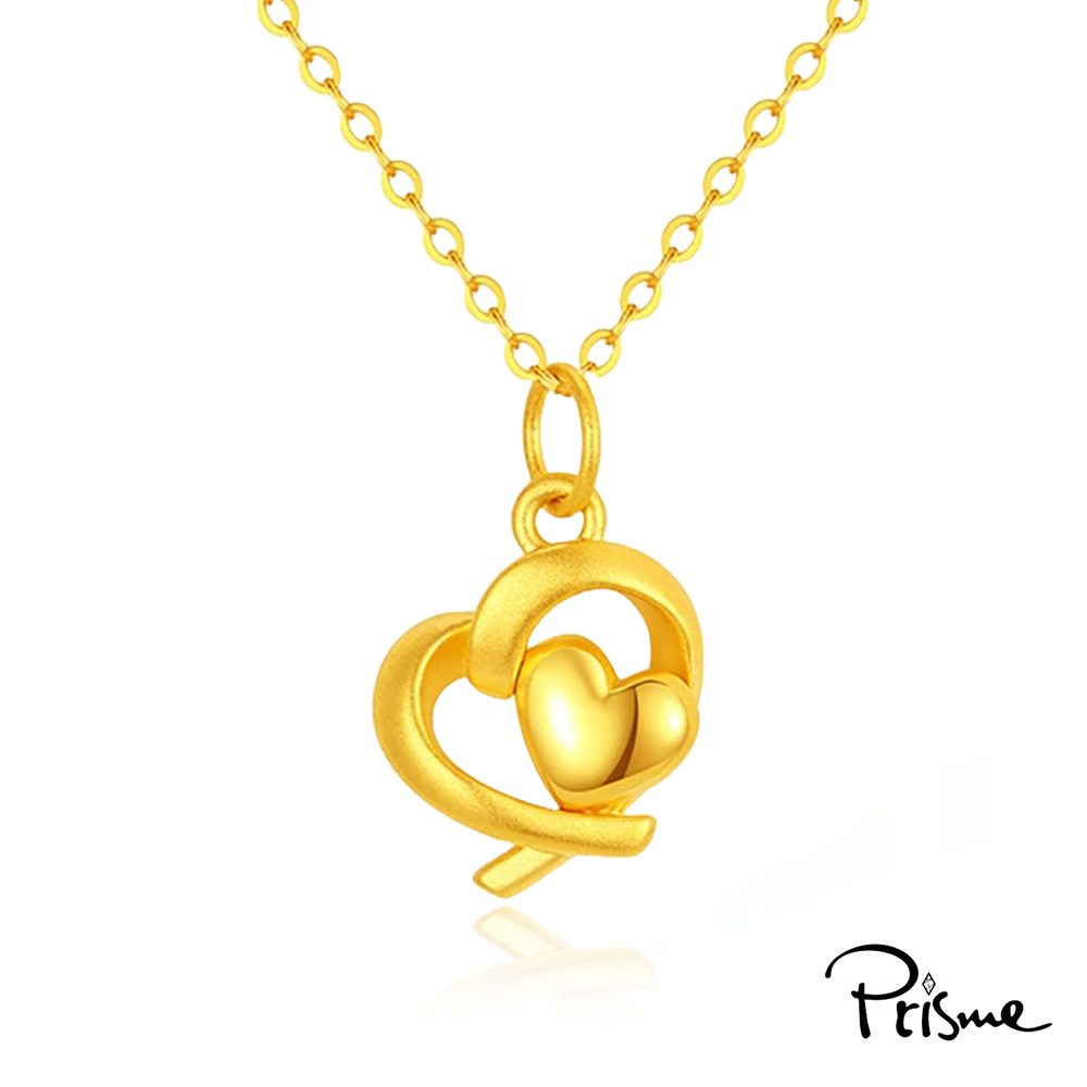 【Prisme Gold】母親節限定 幸福守護黃金項鍊 (金重約0.1錢&plusmn;0.03) 贈愛心禮盒, , large