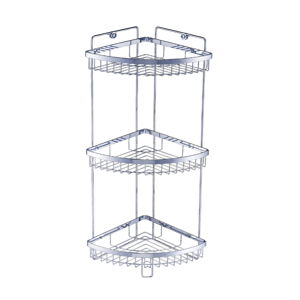 [King's house 金石家] 不鏽鋼三層角落架 / CS2535B / SUS304不鏽鋼(18-8) / 不鏽鋼原色, , large