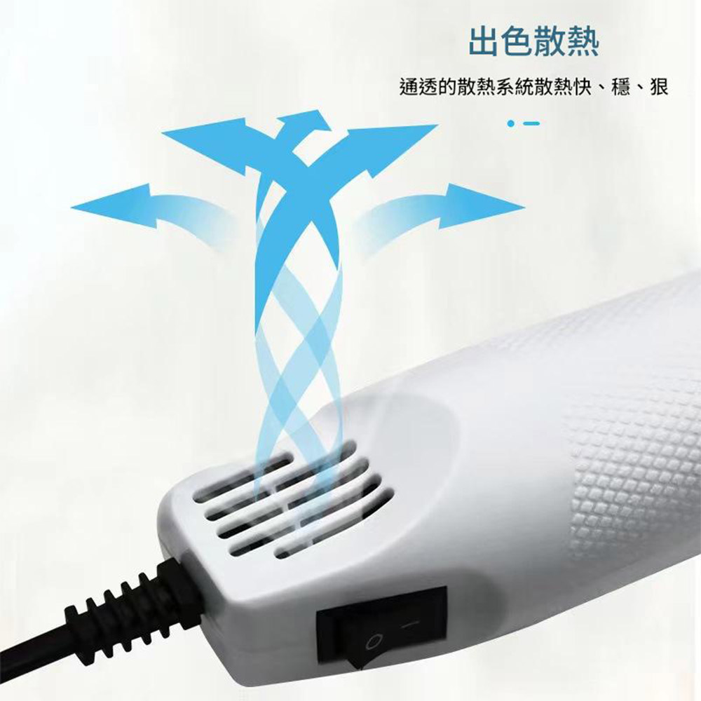 110V mini handheld heat gun - blue/white, , large