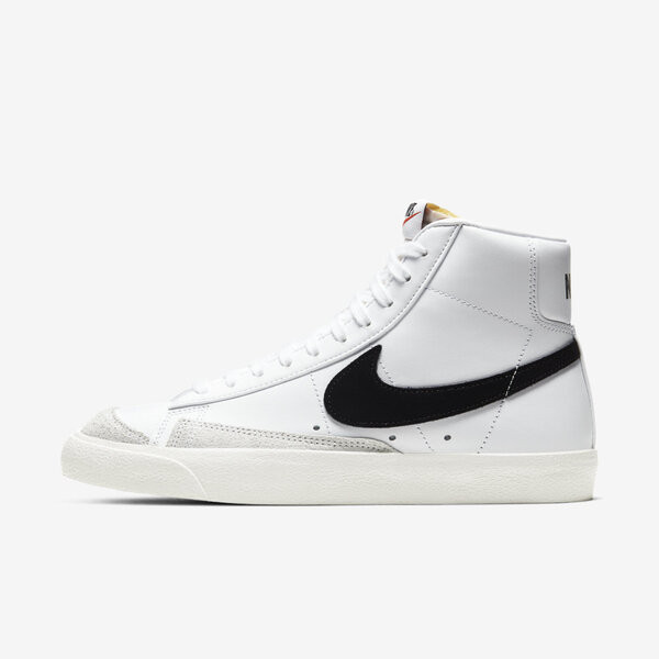 Kixpress-Nike W Blazer Mid 77 女鞋 運動 休閒 籃球 復古 耐穿 穿搭 情侶 白黑 [CZ1055-100], , large