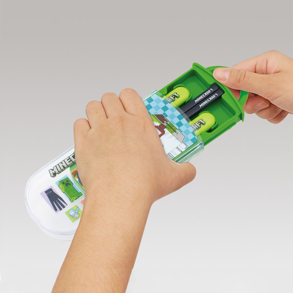 【百科良品】日本製 創世神 麥塊 環保筷子+湯匙+叉子三件餐具組(日本境內版), , large