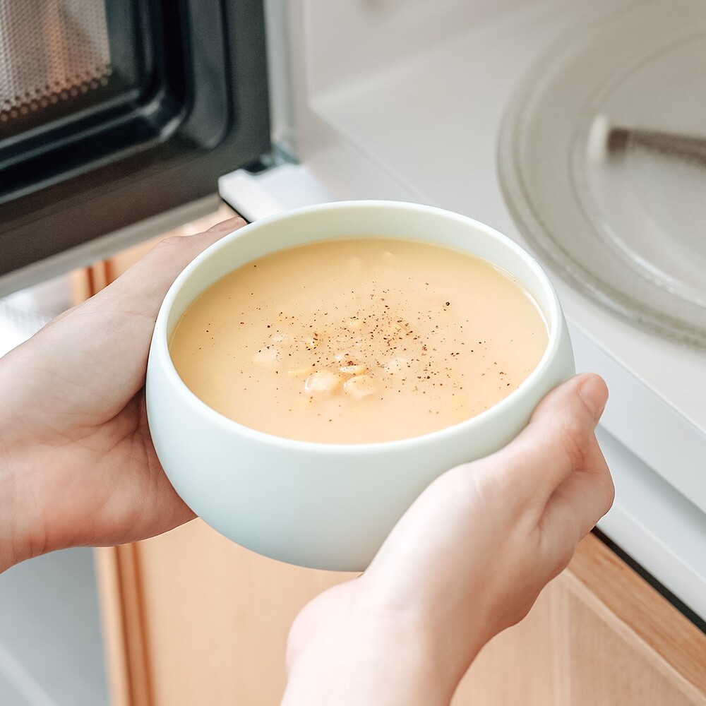 100% Silicone Sustainable Tableware / Double Set, 淡檸黃&薄荷綠, large