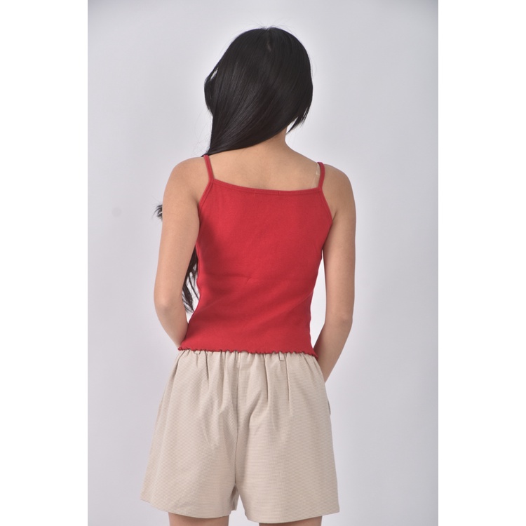 (S) pazzo質感吊帶紅色上衣二手衣, , large