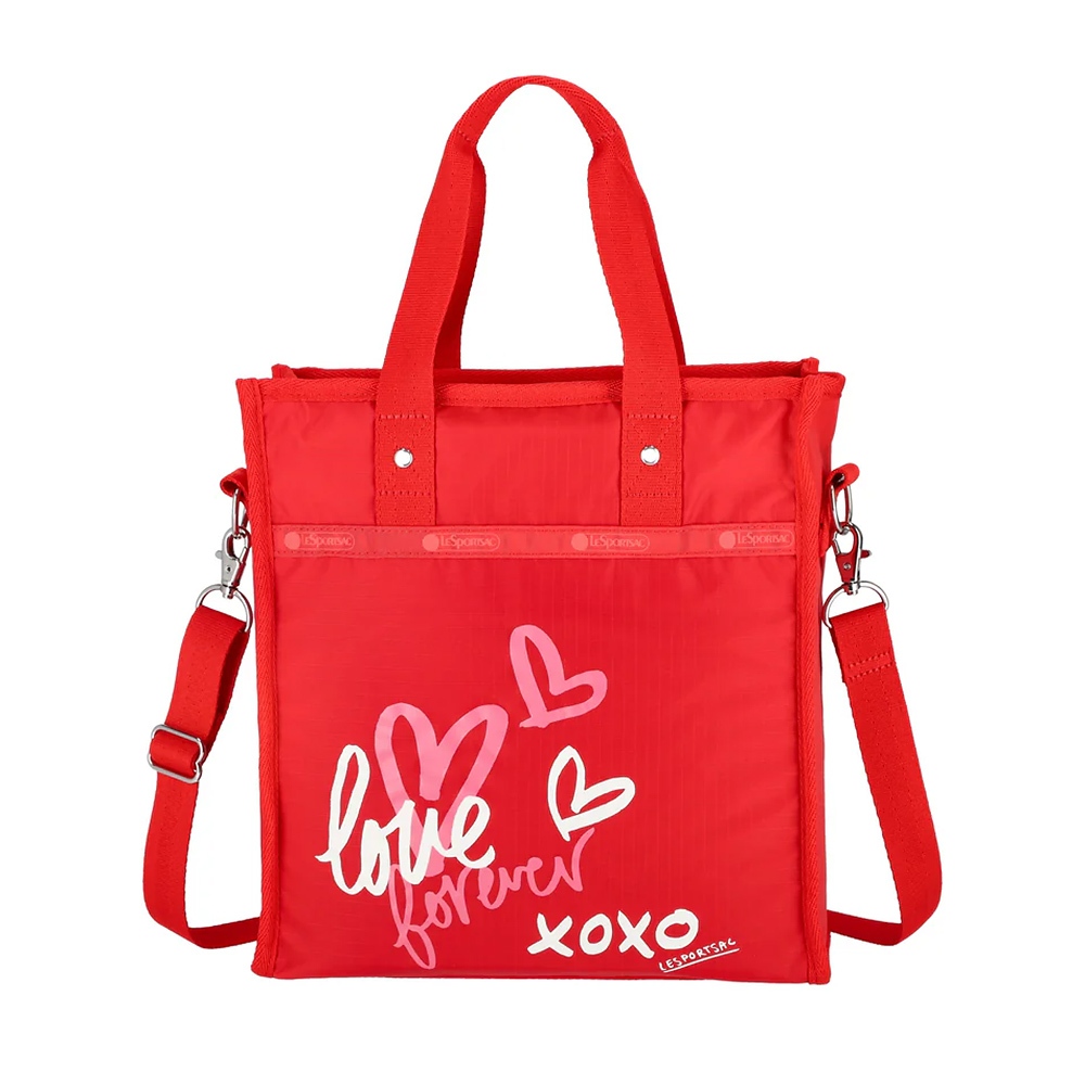 |快速出貨|Lesportsac Medium North/South Tote 中型直式托特包購物袋/ 愛情便條手繪風, , large