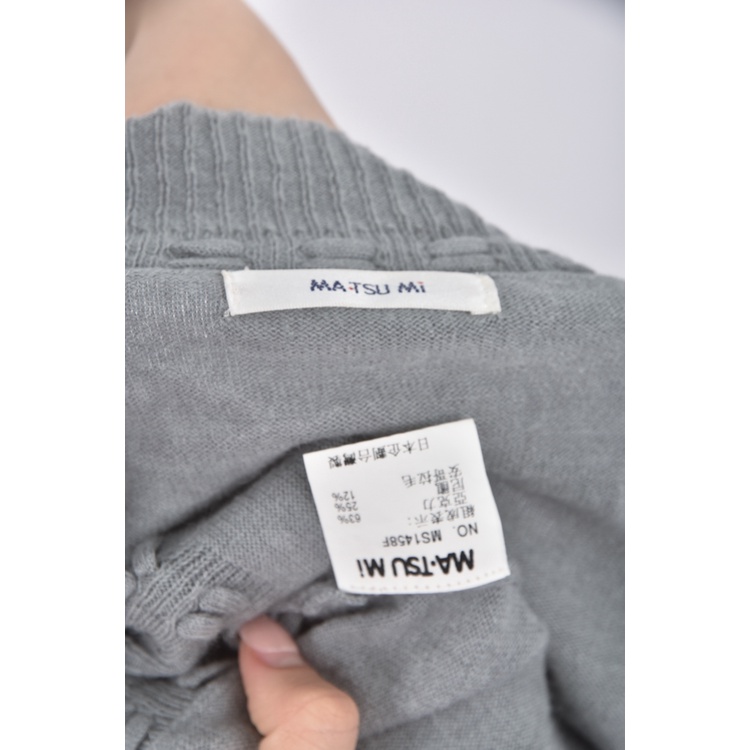 (S) ma tsu mi質感灰色罩衫二手衣, , large