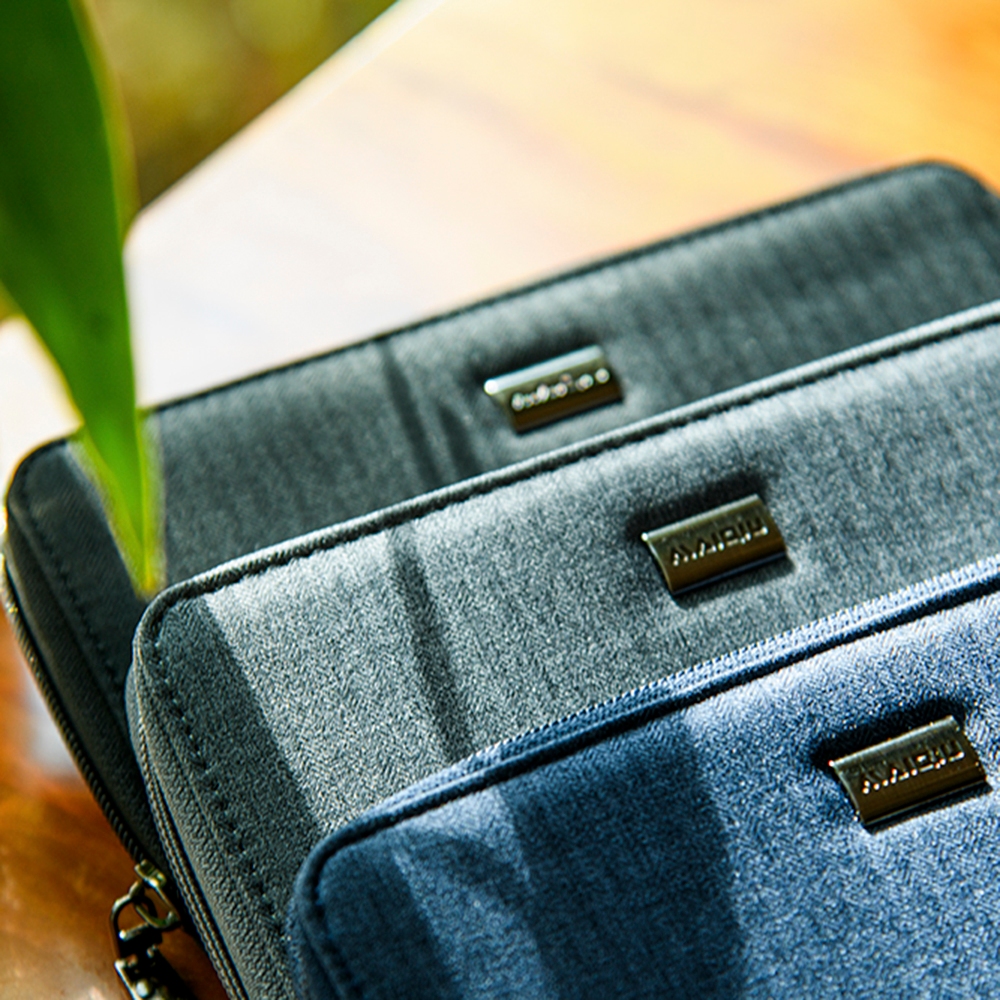 【MQ】Yamagata 細人字紋 拉鍊長夾 學生錢包 日系 質感, , large