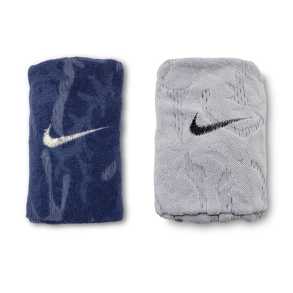 NIKE COOLING LOOP TOWEL脖圍涼感毛巾 健身 訓練 跑步 戶外 運動 透氣 輕薄 彈性 舒適 灰 藍, , large