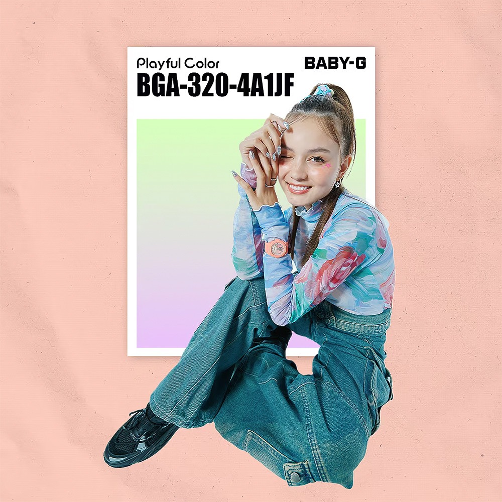 CASIO 卡西歐 BABY-G 冬日漸層女錶 手錶 BGA-320-4A1, , large