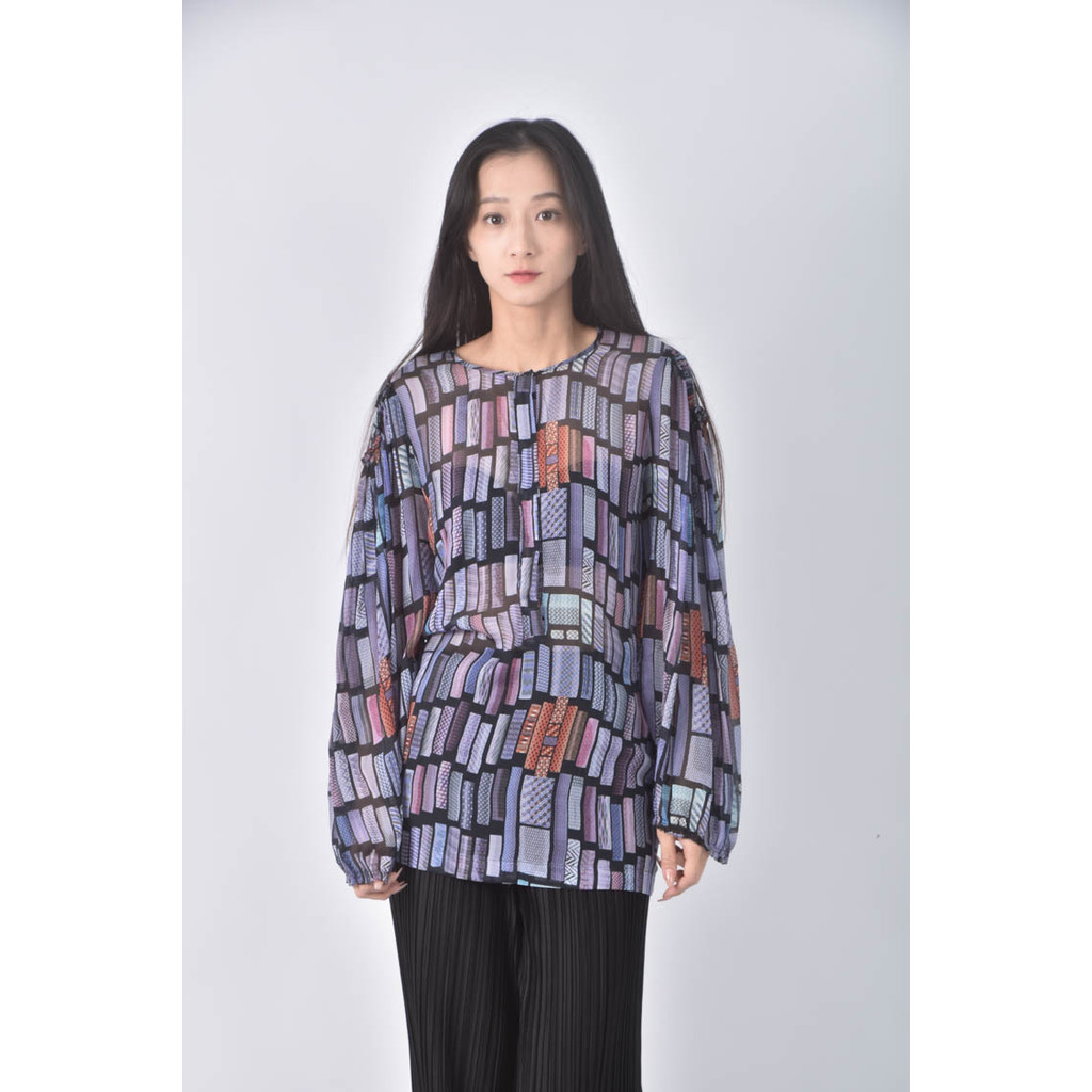 (S) see by chloe透紗紫色長袖上衣二手衣, , large