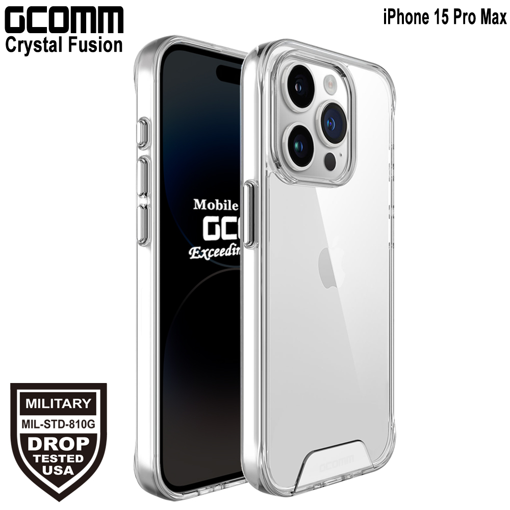 GCOMM iPhone 15 Pro Max 晶透軍規防摔殼 Crystal Fusion, , large