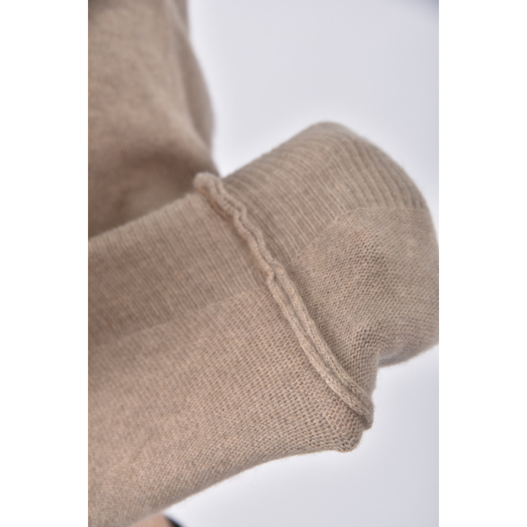 (S) 質感針織高領棕色上衣二手衣, , large