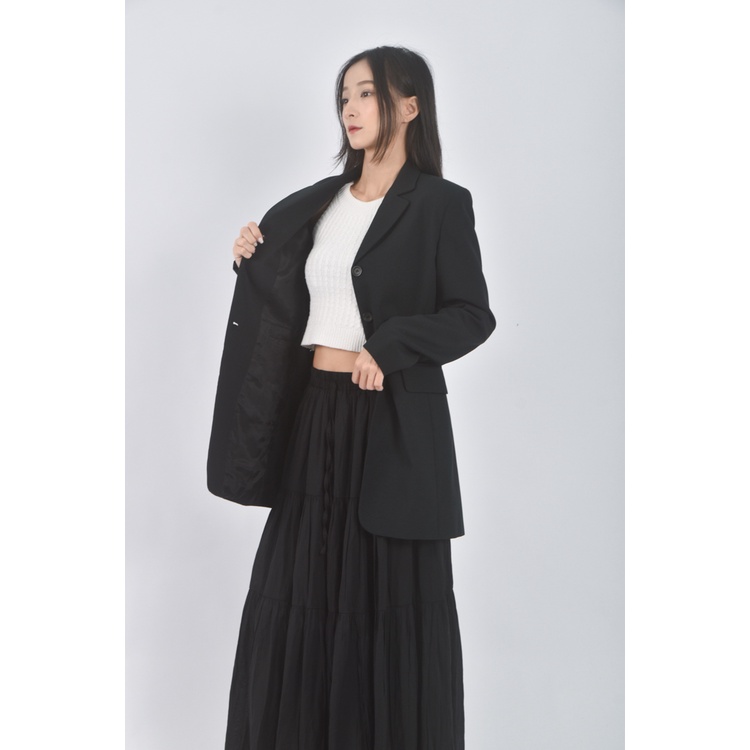 (S) kookai西裝質感黑色外套二手衣, , large