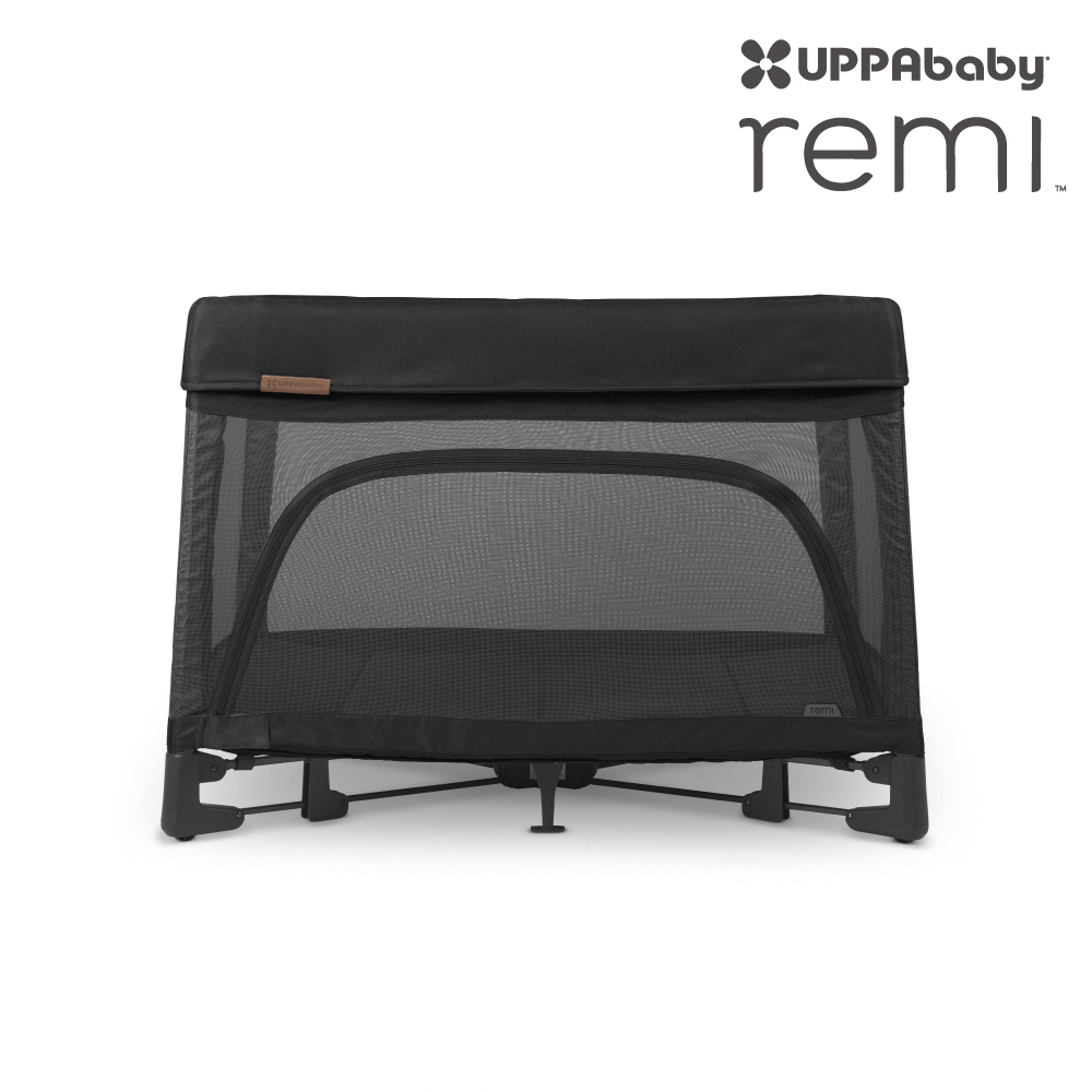 【UPPAbaby】Remi多功能嬰兒床(黑色啞光)+尿布台+贈置物袋, , large