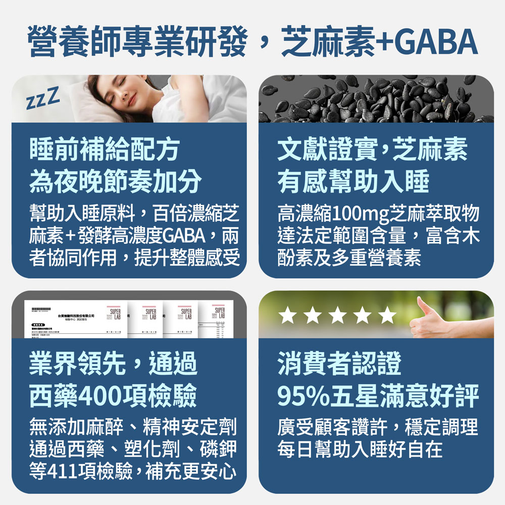 【FJ豐傑生醫】芝麻素+GABA-30顆/袋(調節生理機能ｘ幫助入睡), , large