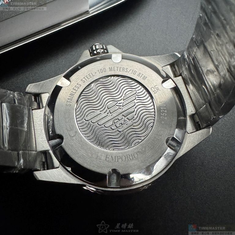 [星晴錶業]ARMANI手錶,42mm,AR00083古銅色錶面古銅色錶殼金銀相間精鋼錶帶款, , large