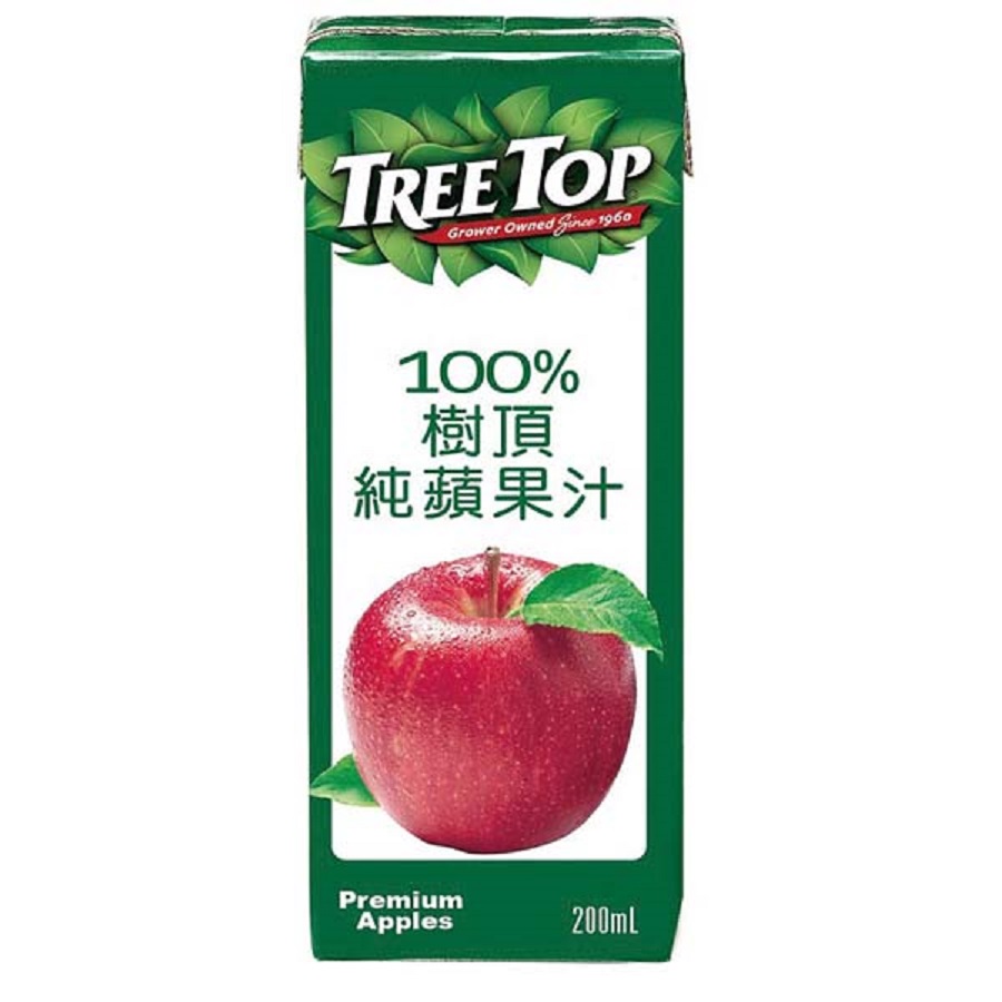 樹頂100純蘋果汁200ml, , large