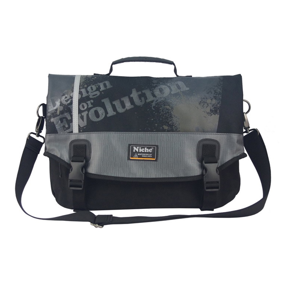 【Niche 樂奇】翻蓋式防水郵差斜肩背包 跨胸包 N-5207