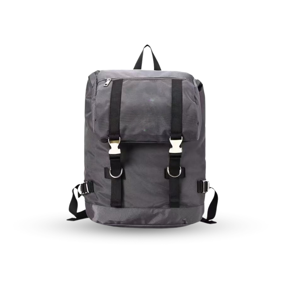 【YUN Select】Classic double buckle backpack, , large