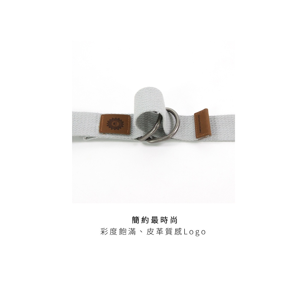 Miracle墨瑞革 習瑜珈純棉雙環伸展瑜珈繩240cm 繞蓮紫 附瑜珈伸展帶, , large